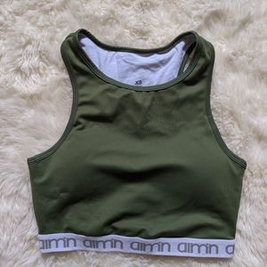 Aimn Crop Sports Bra
